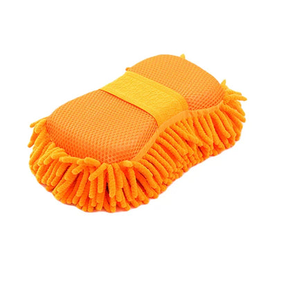 1pc Car Wash Glove Microfiber Chenille Car Wash Sponge Care Washing Detailing Brush Pad Multifunction Cleaning Tool